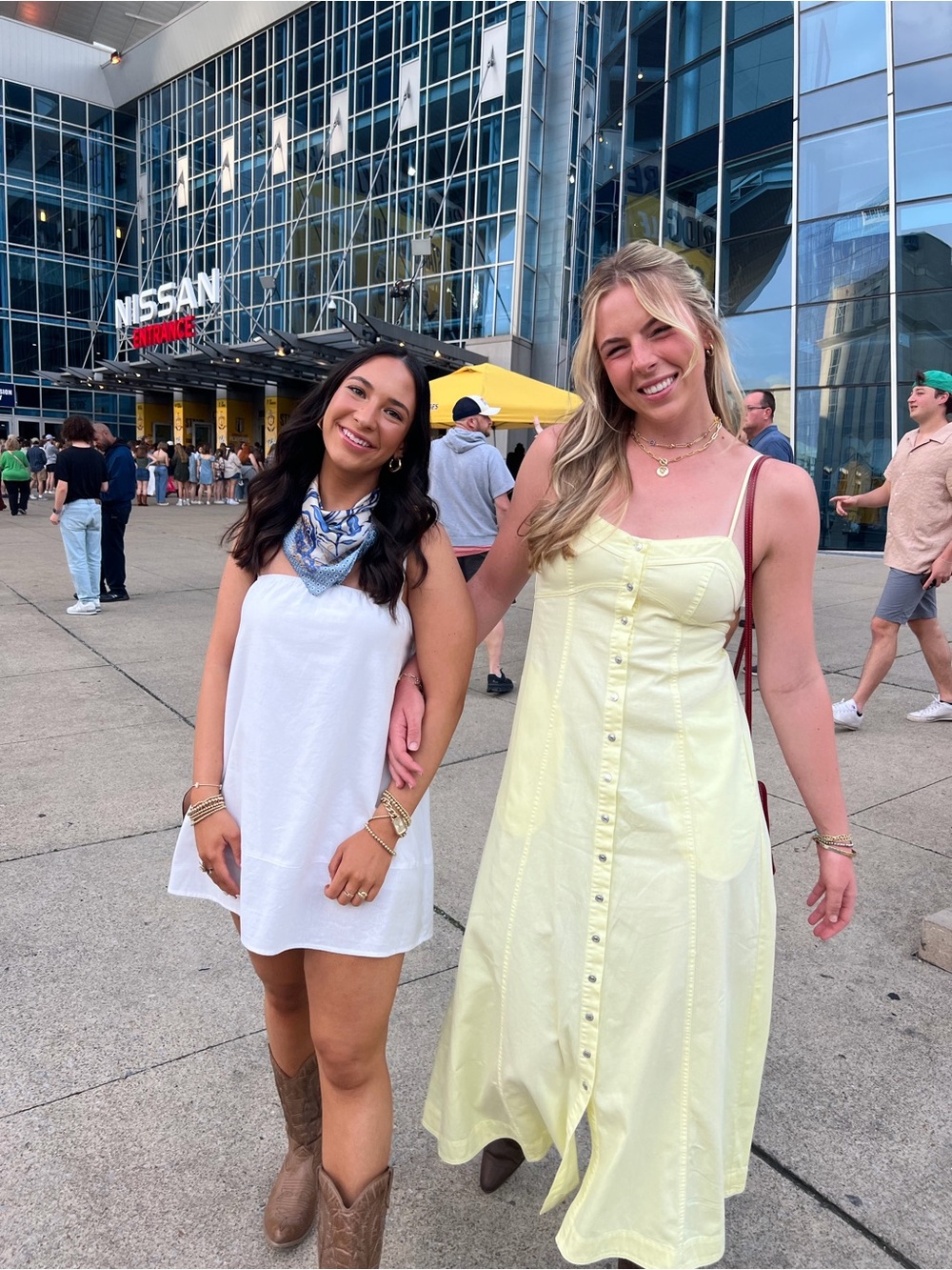 Free People Pale Yellow Button-Front Maxi Sundress